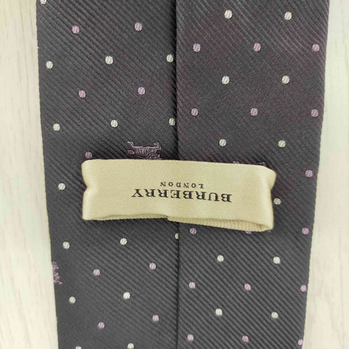 バーバリーロンドン BURBERRY LONDON ドット ホース刺繍 ネクタイ メンズ ONE SIZE