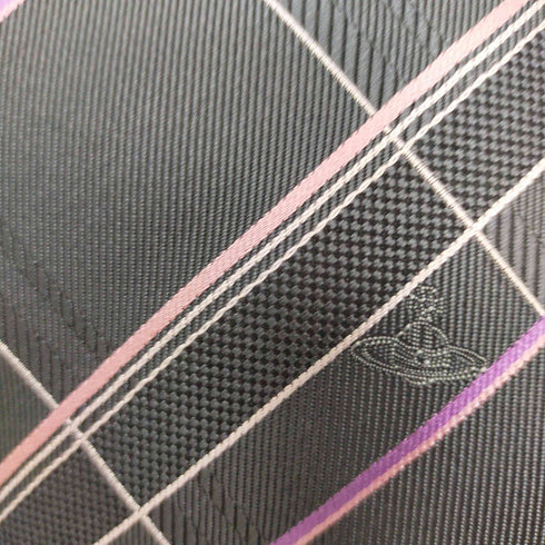 ヴィヴィアンウエストウッド Vivienne Westwood 格子柄 ネクタイ オーブ刺繍 メンズ ONE SIZE