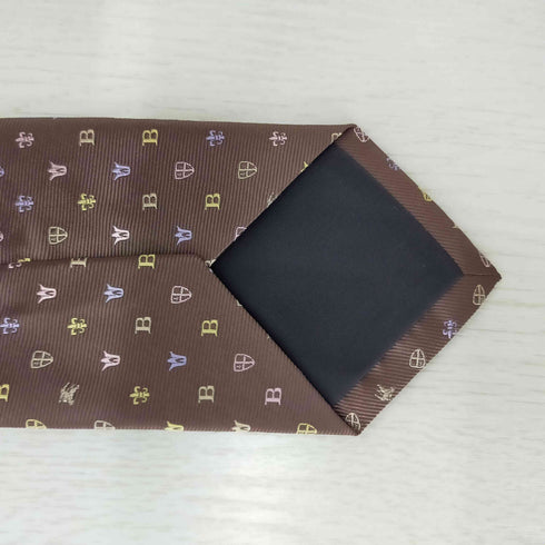 バーバリーブラックレーベル BURBERRY BLACK LABEL 総柄 ネクタイ ホース刺繍 モノグラム メンズ ONE SIZE