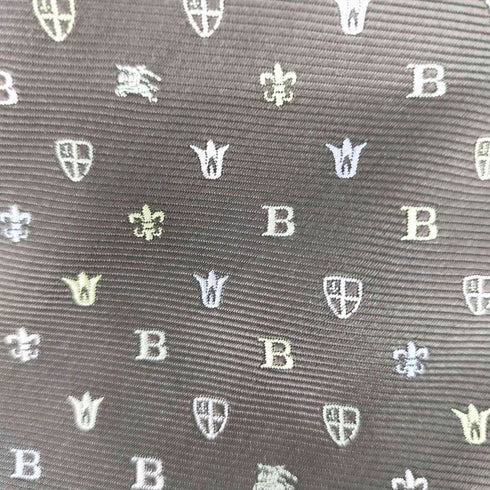 バーバリーブラックレーベル BURBERRY BLACK LABEL 総柄 ネクタイ ホース刺繍 モノグラム メンズ ONE SIZE