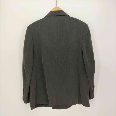 ヨウジヤマモト Yohji Yamamoto 80S ストライプ 2B ダブル テーラード ジャケット メンズ JPN:S