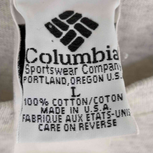 コロンビア Columbia USA製 フィッシュ ルアープリント クルーネックTシャツ メンズ import:L