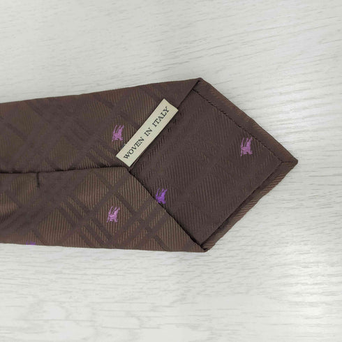 バーバリーロンドン BURBERRY LONDON 格子柄 ホース刺繍 ネクタイ メンズ ONE SIZE