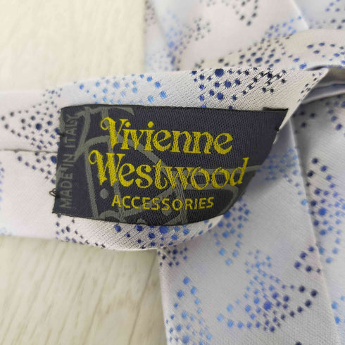ヴィヴィアンウエストウッドアクセサリー Vivienne Westwood Accessories ドットオーブ刺繍 ネクタイ グラデーションカラー メンズ ONE SIZE