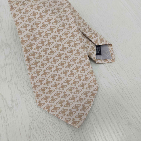 ヴィヴィアンウエストウッドアクセサリー Vivienne Westwood Accessories 総柄オーブ刺繍 ネクタイ メンズ ONE SIZE