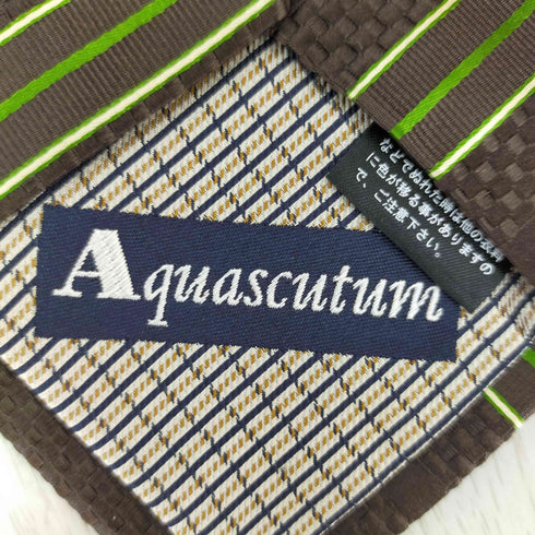アクアスキュータム AQUASCUTUM ストライプネクタイ メンズ ONE SIZE