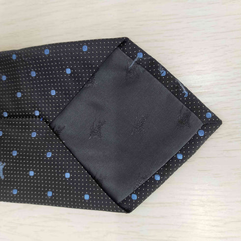 バーバリーブラックレーベル BURBERRY BLACK LABEL ドット ネクタイ ホース刺繍 メンズ ONE SIZE