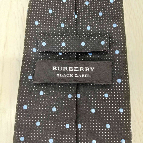 バーバリーブラックレーベル BURBERRY BLACK LABEL ドット ネクタイ ホース刺繍 メンズ ONE SIZE