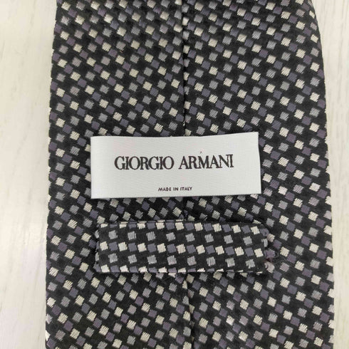 ジョルジオアルマーニ Giorgio Armani 格子柄ネクタイ メンズ ONE SIZE