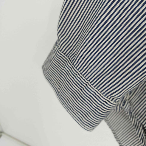 ユニクロ UNIQLO ヒッコリーストライプ ワークシャツ メンズ JPN:L