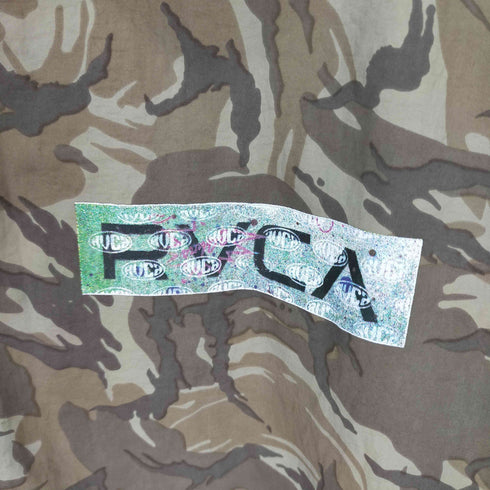 ルーカ RVCA カモ柄コーチ中綿ジャケット バックプリント メンズ import:M