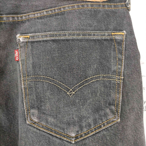 リーバイス Levis 501 ボタンフライブラックデニムパンツ メンズ W34