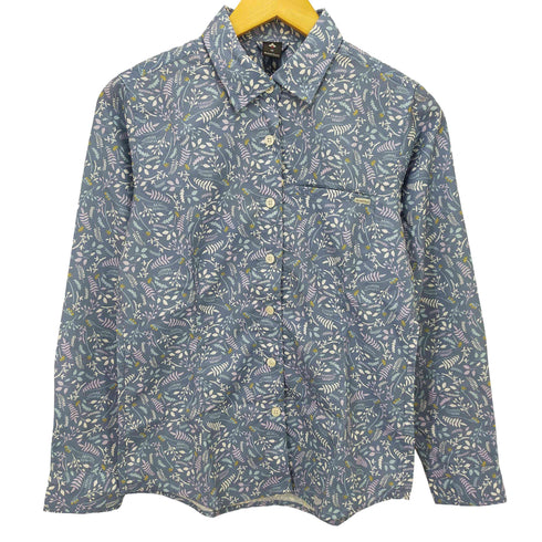 モンベル mont bell WIC.ライト プリントロングスリーブシャツ レディース M
