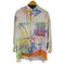 TANAKA POPOVER WORKSHIRT シルクバンドカラー長袖シャツ デジタルアート メンズ import:S