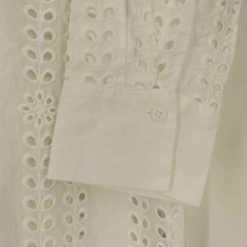 ザラ ZARA カットレースシャツワンピース レディース import:M