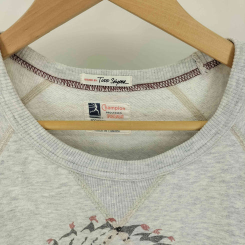 トッドスナイダー TODD SNYDER 15SS カナダ製 インディアン プリント ラグラン スウェット メンズ import:M