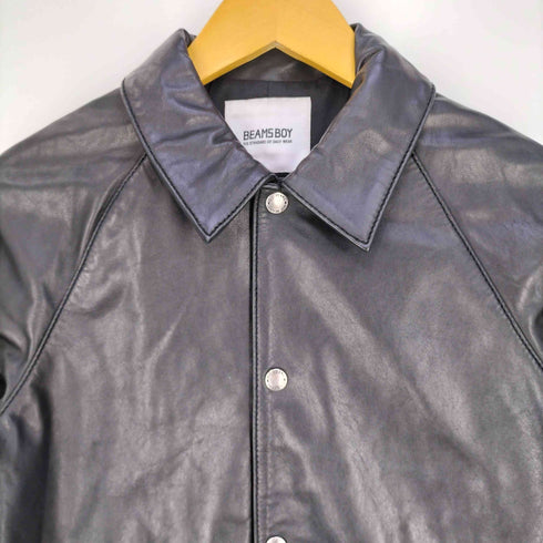 ビームスボーイ BEAMS BOY レザー コーチジャケット レディース