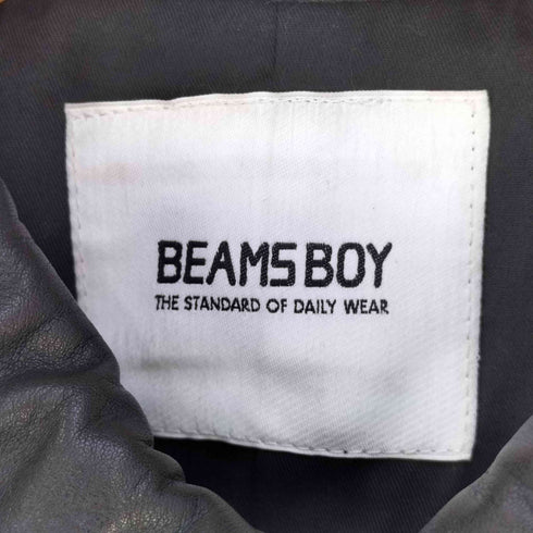 ビームスボーイ BEAMS BOY レザー コーチジャケット レディース