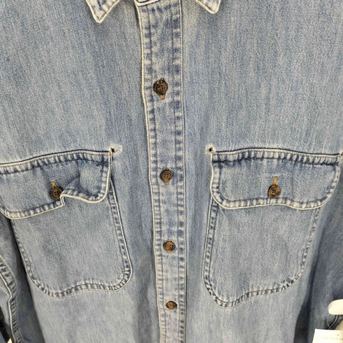 エルエルビーン L.L.Bean 80S USA製 ダブル フラップポケット デニム L/S シャツ メンズ