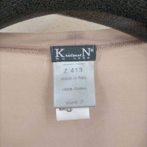 クリステンセンドゥノルド KristenseN DU NORD イタリア製 コットン L/S TEE レディース US:0-2