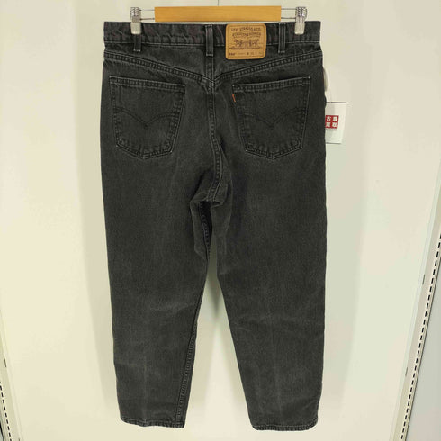リーバイス Levis 90S USA製 550 ボタン裏554刻印 先染め オレンジタブ ジップフライ ブラックデニム パンツ 97年製 メンズ W36 L30