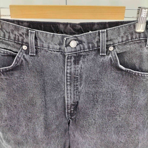 リーバイス Levis 90S USA製 550 ボタン裏554刻印 先染め オレンジタブ ジップフライ ブラックデニム パンツ 97年製 メンズ W36 L30