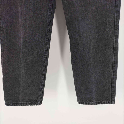 リーバイス Levis 90S USA製 550 ボタン裏554刻印 先染め オレンジタブ ジップフライ ブラックデニム パンツ 97年製 メンズ W36 L30