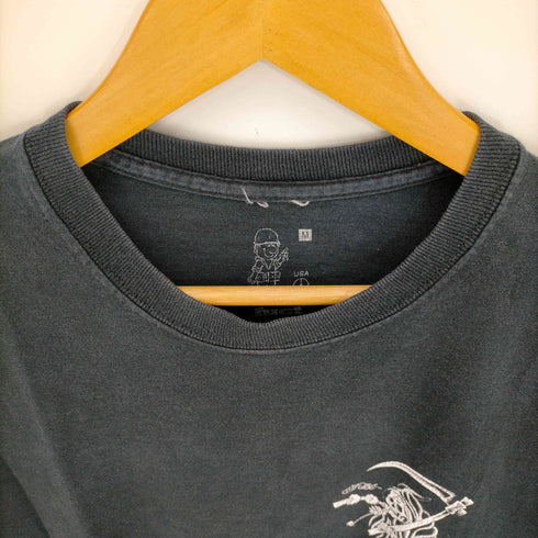 ファクト fuct USA製 両面スカルプリントクルーネックTシャツ メンズ import:M