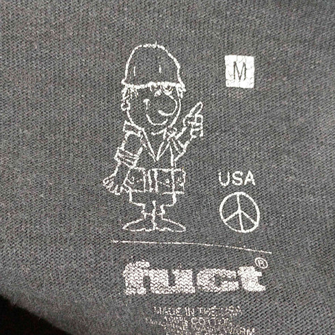 ファクト fuct USA製 両面スカルプリントクルーネックTシャツ メンズ import:M