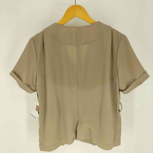 パブリックトウキョウ PUBLIC TOKYO 19SS ダブルボタン ノーカラー サマー ジャケット レディース FREE