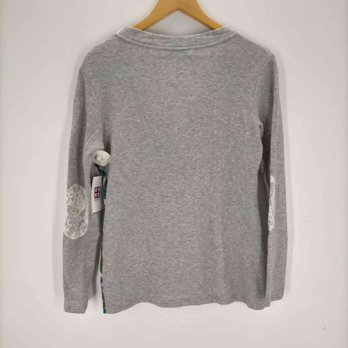 mr giun イタリア製 総柄シアー切替 カーディガン レディース