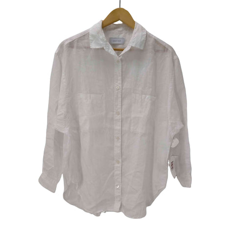 アダムエロペ Adam et Rope L/S リネンシャツ 無地 レディース