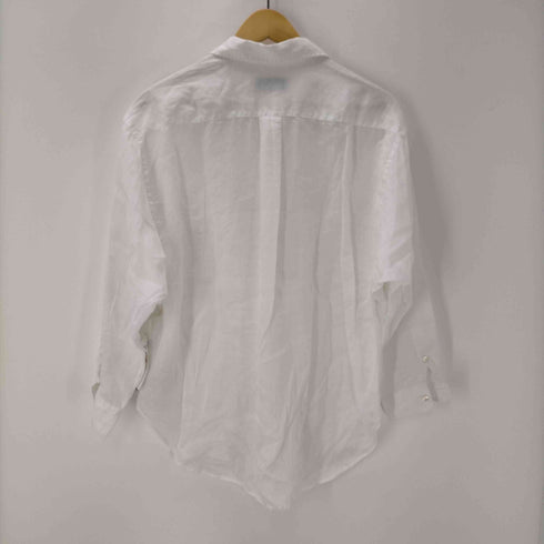 アダムエロペ Adam et Rope L/S リネンシャツ 無地 レディース