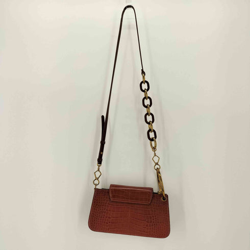 チャールズキース CHARLES & KEITH クロック エフェクト フロント フラップ ウォレット ショルダー バッグ レディース
