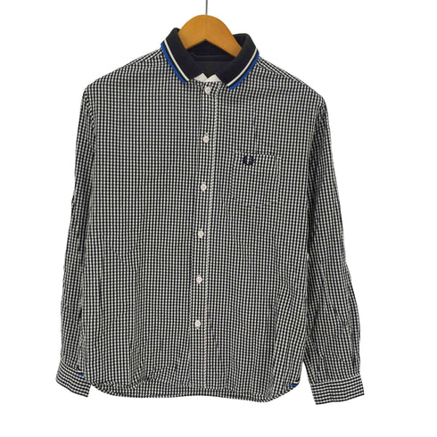 フレッドペリー FRED PERRY 襟切り替え チェックシャツ メンズ JPN:M