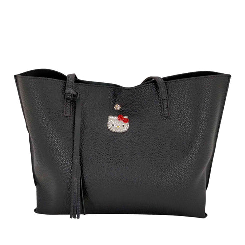 Bling Me スワロフスキー キャラクターデコレーション レザートートバッグ レディース