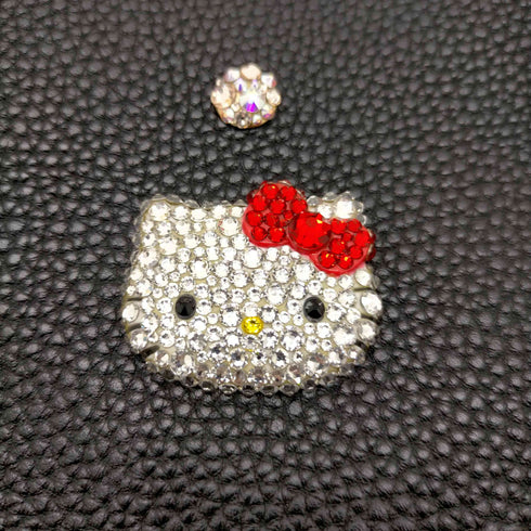 Bling Me スワロフスキー キャラクターデコレーション レザートートバッグ レディース