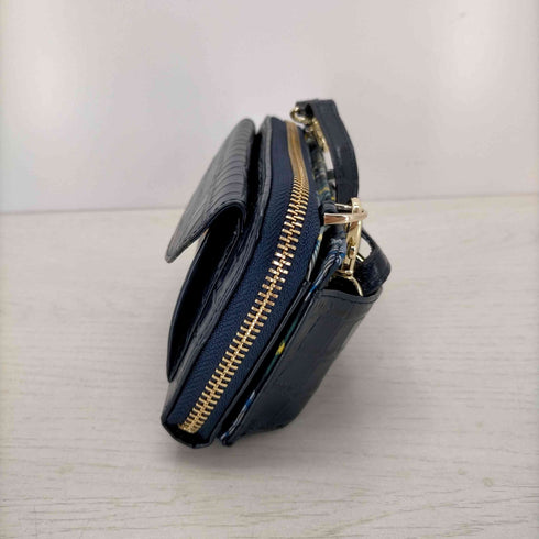 キンロックバイキンロックアンダーソン KINLOCH ANDERSON 型押し ウォレットショルダー レディース
