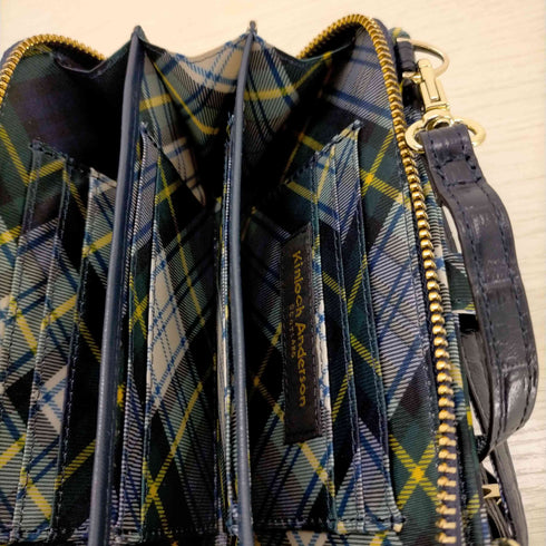 キンロックバイキンロックアンダーソン KINLOCH ANDERSON 型押し ウォレットショルダー レディース