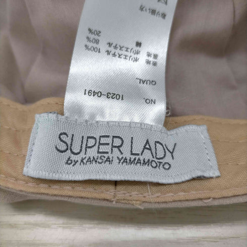 super lady アクセントカラーデザインキャスケット レディース