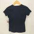 バーバリーブルーレーベル BURBERRY BLUE LABEL ワンポイント刺繍 Vネック S/S Tシャツ レディース JPN:M