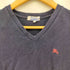バーバリーブルーレーベル BURBERRY BLUE LABEL ワンポイント刺繍 Vネック S/S Tシャツ レディース JPN:M