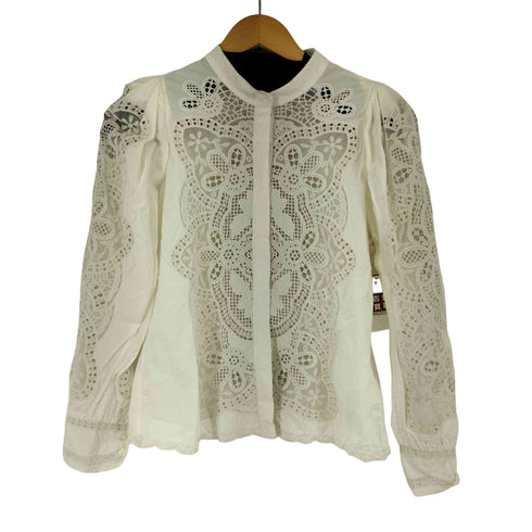 バナナリパブリック BANANA REPUBLIC Mariana ブラウス レースデザインブラウス レディース import:S