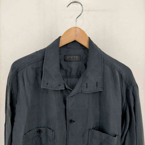 サイトバイヨウジヤマモト syte by Yohji Yamamoto ハイネック キュプラシャツ メンズ