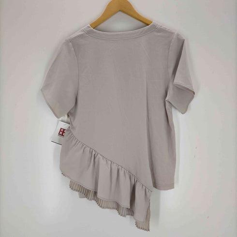 アシンメトリー プリーツカットソー レディース JPN:L