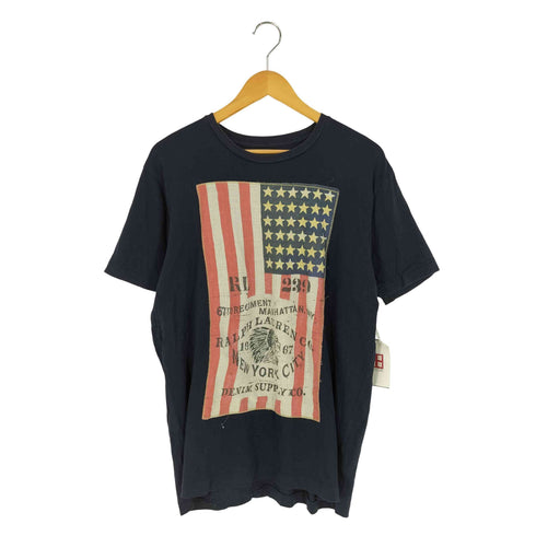 デニムアンドサプライ ラルフローレン DENIM & SUPPLY RALPH LAUREN アメリカ国旗Tシャツ メンズ import:L