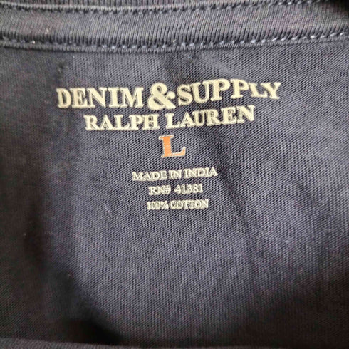 デニムアンドサプライ ラルフローレン DENIM & SUPPLY RALPH LAUREN アメリカ国旗Tシャツ メンズ import:L