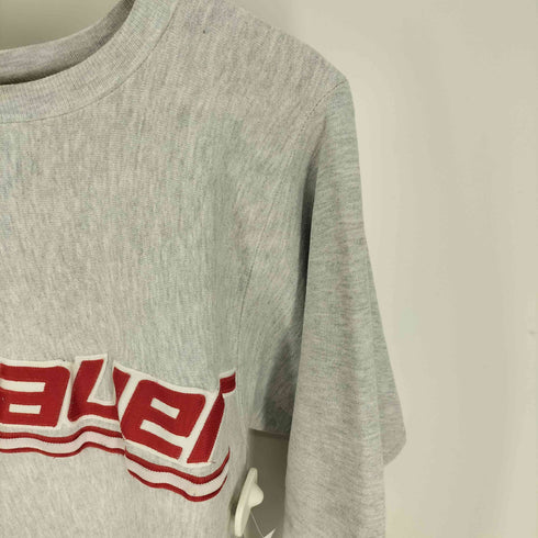 チャンピオン Champion 90S USA製 刺繍タグ REVERSE WEAVE アイスホッケー CANADA BAUER ワッペン 刺繍 クルーネック スウェット メンズ import:L