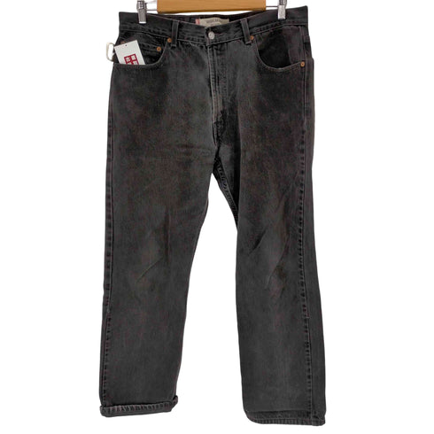 リーバイス Levis 505 regular fit 先染めブラックデニム メンズ 36/30