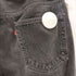 リーバイス Levis 505 regular fit 先染めブラックデニム メンズ 36/30